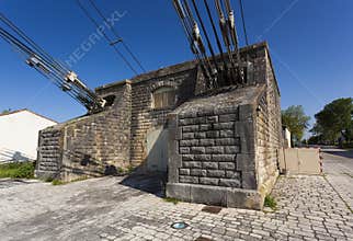 Transporter bridge crossing the Charente, Rochefort