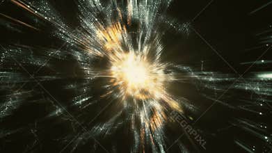 Traveling through star fields and supernova in space - Event Horizon 0112 HD