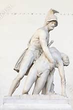 Menelaus supporting the body of Patroclus