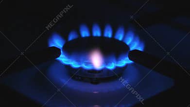 Gas Stove Burning