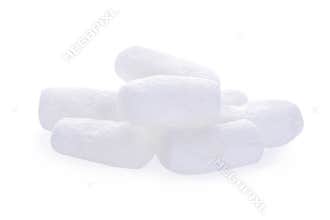 Foam cushioning isolated on white background