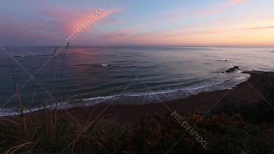 Summer sunrise ocean view