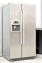 Silver fridge