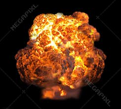 Explosion in dark