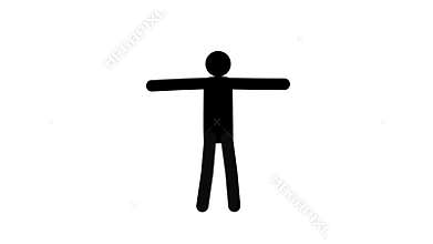Man happy dancing