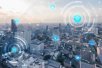 Smart city and wireless communication network, IoTInternet of T