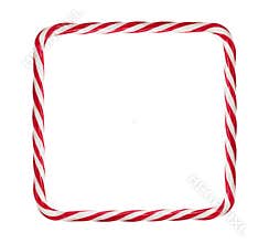 Candy cane frame