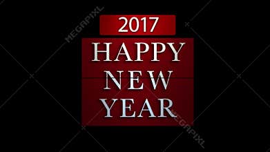 New year 2017 Countdown with fireworks