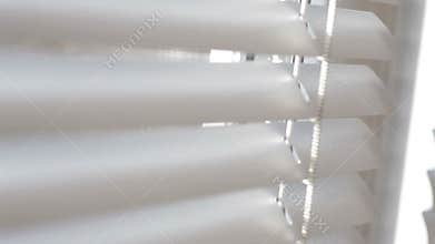White blinds in the Office
