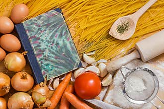 Cookbook and Spaghetti