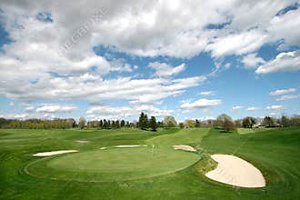 Golf course landscape