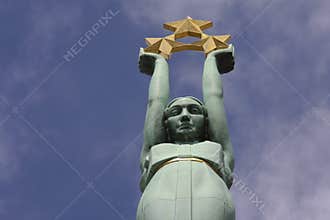 Freedom monument in Riga, Latvia