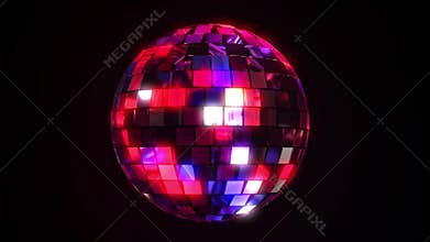 Disco dance ball spinning