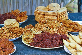 View of Traditional Malagasy Dishes and Fresh Ingredients