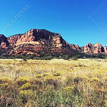 Arid desert landscape of Sedona USA