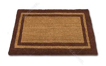 Blank Welcome Mat Isolated