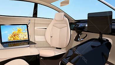 Autonomous car interior