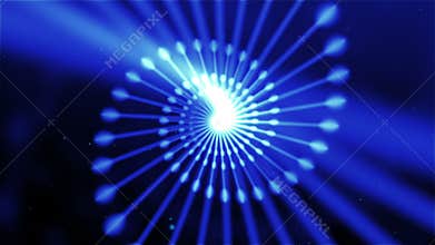 Animated DNA chain at 4K