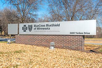 Blue Cross BlueShield Minnesota Campus Entrance and Logo