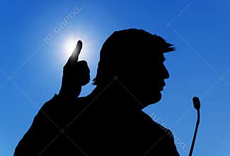 Donald Trump silhouette