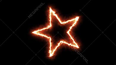 4k burning star loopable