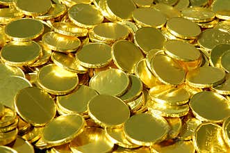 Pile of gold coins