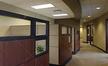 Empty Office Cubical workspaces