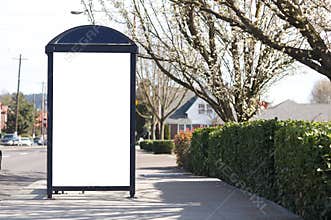 Blank communication billboard