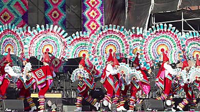 Dancers perform the Quetzales Dance
