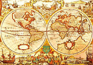 World Antique Map