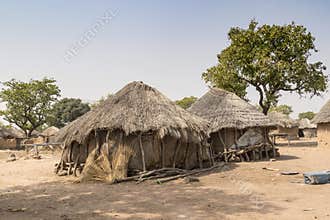 African village in ghana