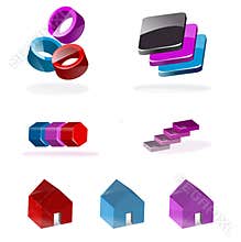 Set of 3d icons