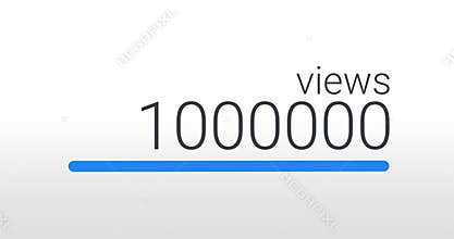 Views counter animation