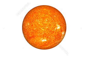 The Sun. The main star of Solar system isolated