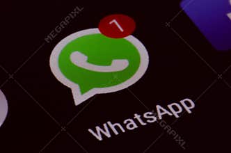 Whatsapp, new message, screen