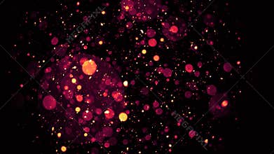 Perfect bokeh overlays on background Merry Christmas and Happy New Year.