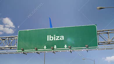 Airplane Landing Ibiza