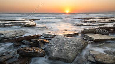 Sunset at Rocky Beach, Cyprus