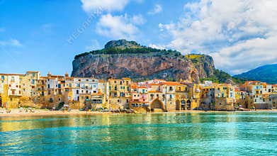 Cefalu, medieval village of Sicily island, region of Palermo, Italy