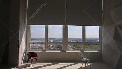 Opening roll curtains