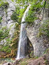 Grunas waterfall in Thethi Albania
