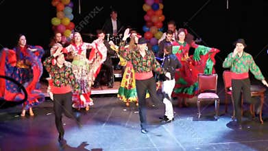 Gypsies dance ensemble at the Jewish State Theater, Romania.