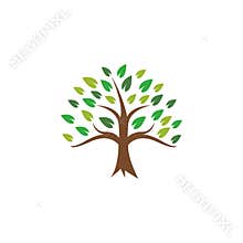 Tree icon design template vector illustration