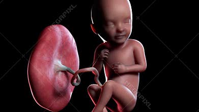 A human fetus week 33