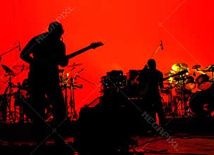 Rock band stage