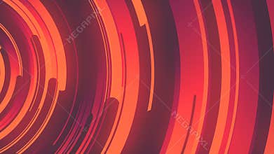 Abstract 3d rendering composition of multicolored circles. Computer generated loop animation. Geometric pattern. 4k UHD