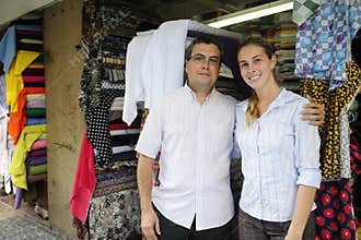Owners of a small family retail business