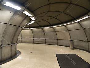 Empty subway station in Bilbao