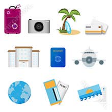 Travel icons