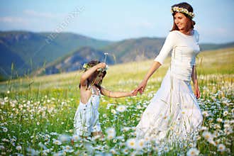 Happy mother with her child